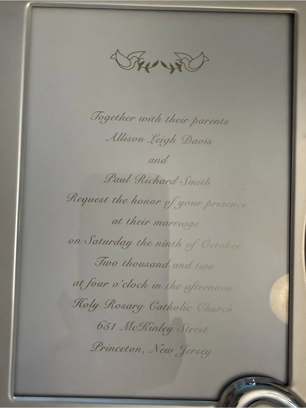 2 LENOX SILVER PLATED WEDDING PROMISES FRAMES 8x10 AND DOUBLE 5x7 FRAME LOVE
